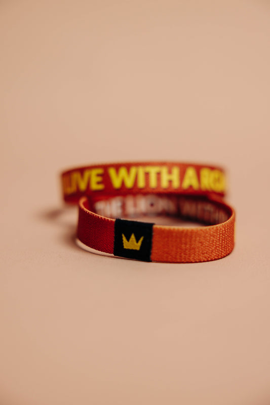 Live with a Roar Cloth Wristband