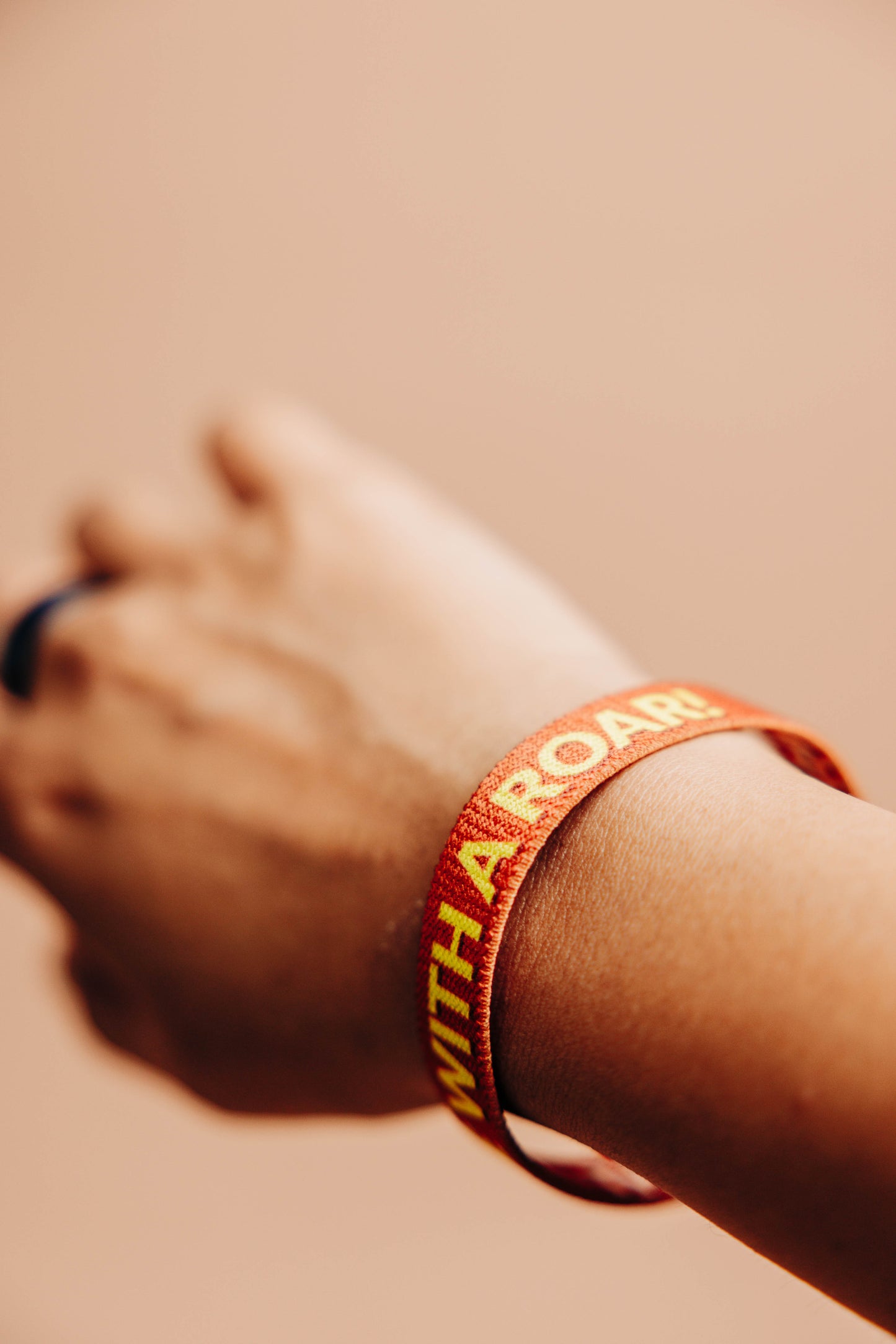 Live with a Roar Cloth Wristband