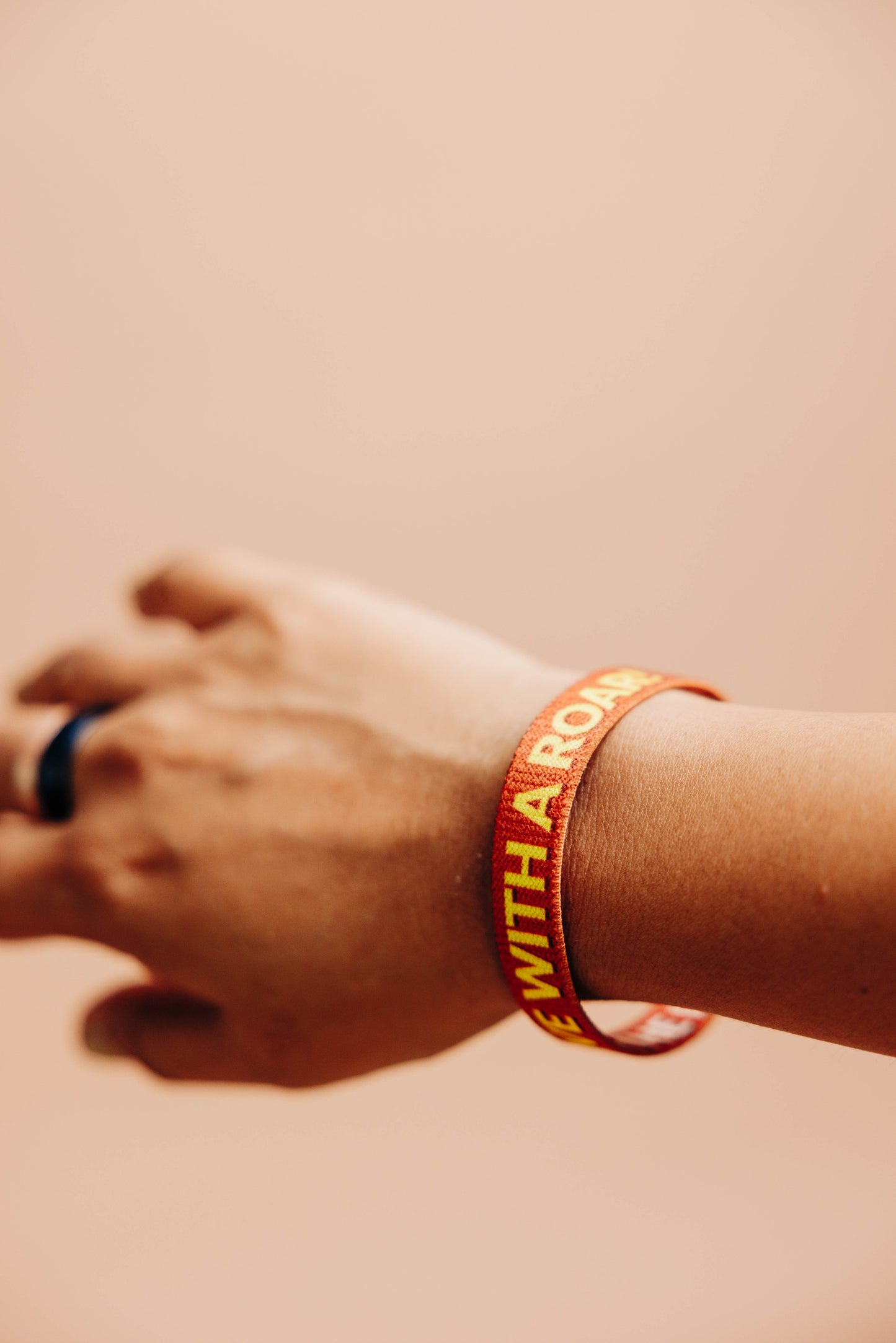 Live with a Roar Cloth Wristband